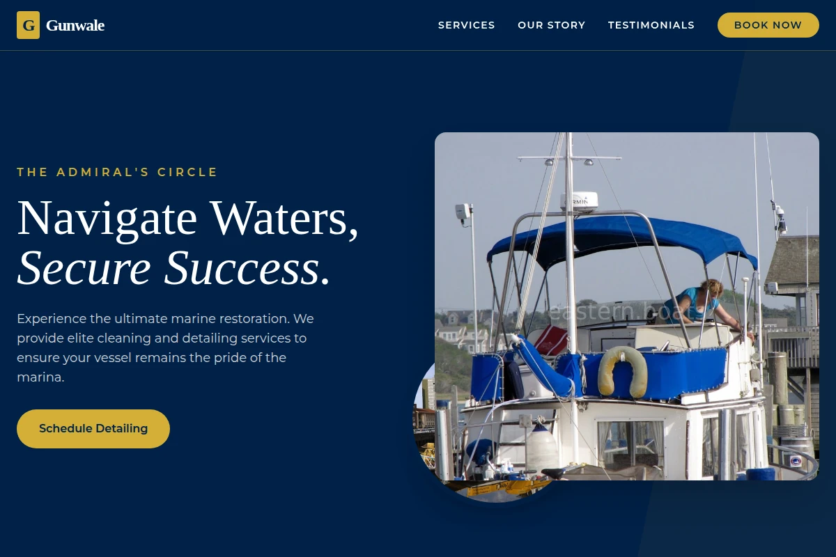 Gunwale Boat Cleaning