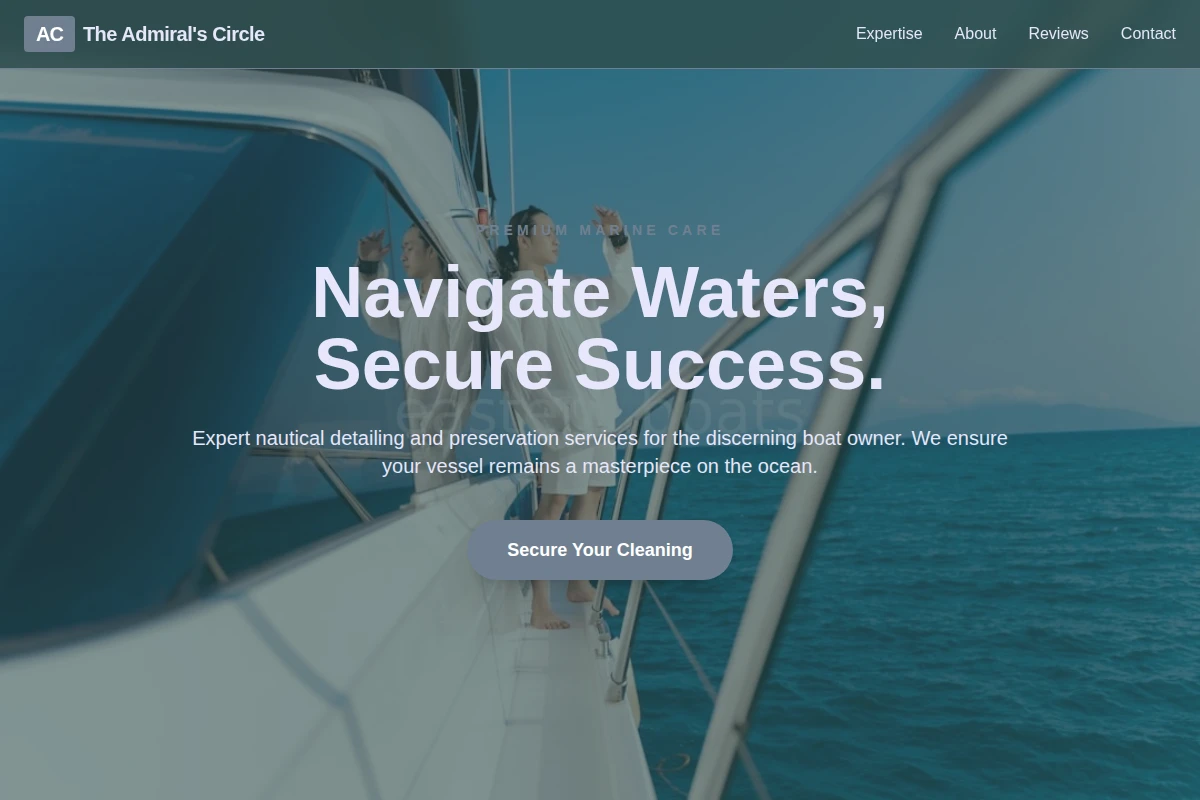 Nautical Boat Cleaning