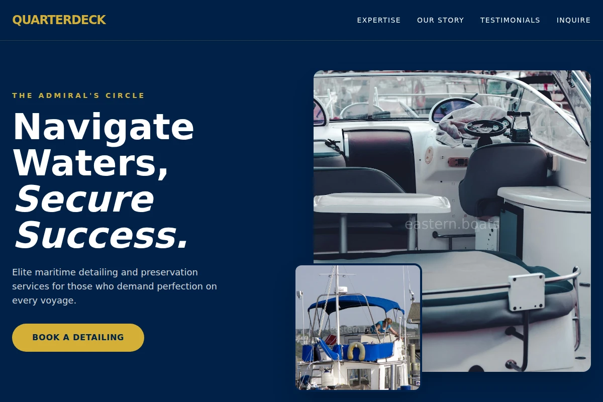 Quarterdeck Boat Cleaning