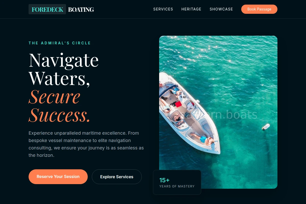 Foredeck Boating